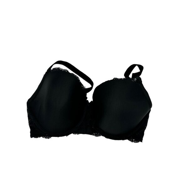 Victoria's Secret Dream Angels Push Up Bra Black With Lace Trim 34DD - Picture 1 of 7